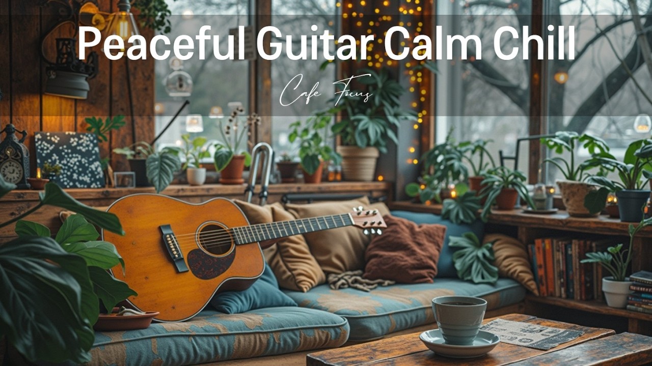 Расслабляющая акустическая гитарная музыка | Кафе Чилли Фингерстайл для учебы и фокуса