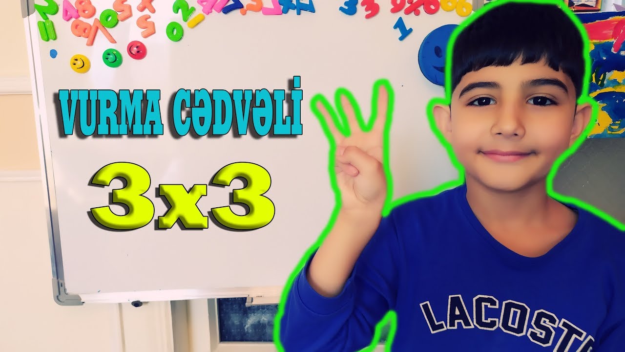 VURMA CƏDVƏLİ 3-ə VURMA (YAZILI) - Riyaziyyat Fənni - Vurma Cedveli
