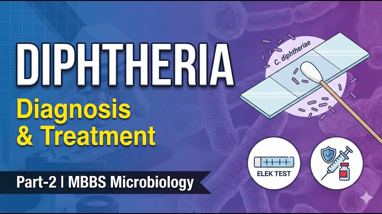 Diphtheria (Part-2) | Lab Diagnosis, Vaccine, Prevention & Treatment | MBBS Quick Revision