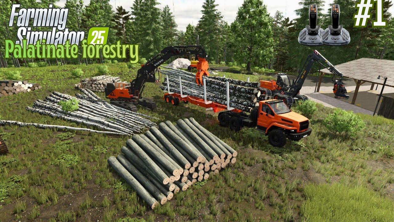 EP1 • FS25 Palatinate: Conquering the Highest Mountain! Mega Excavators & Full Land Clearing Begins!