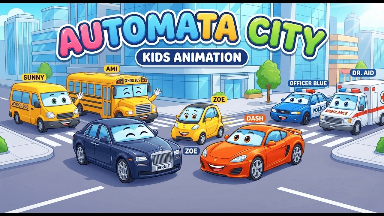Fun Adventures in Automata City! 🚗 | Kids Animation | Episode 1: The Safety First Squad
