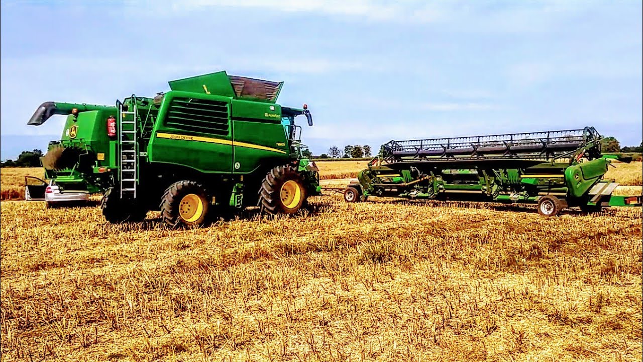 Nowy John Deere T660i&630x 9m ll Test kombajnu na pszenicy ll 2020 ll