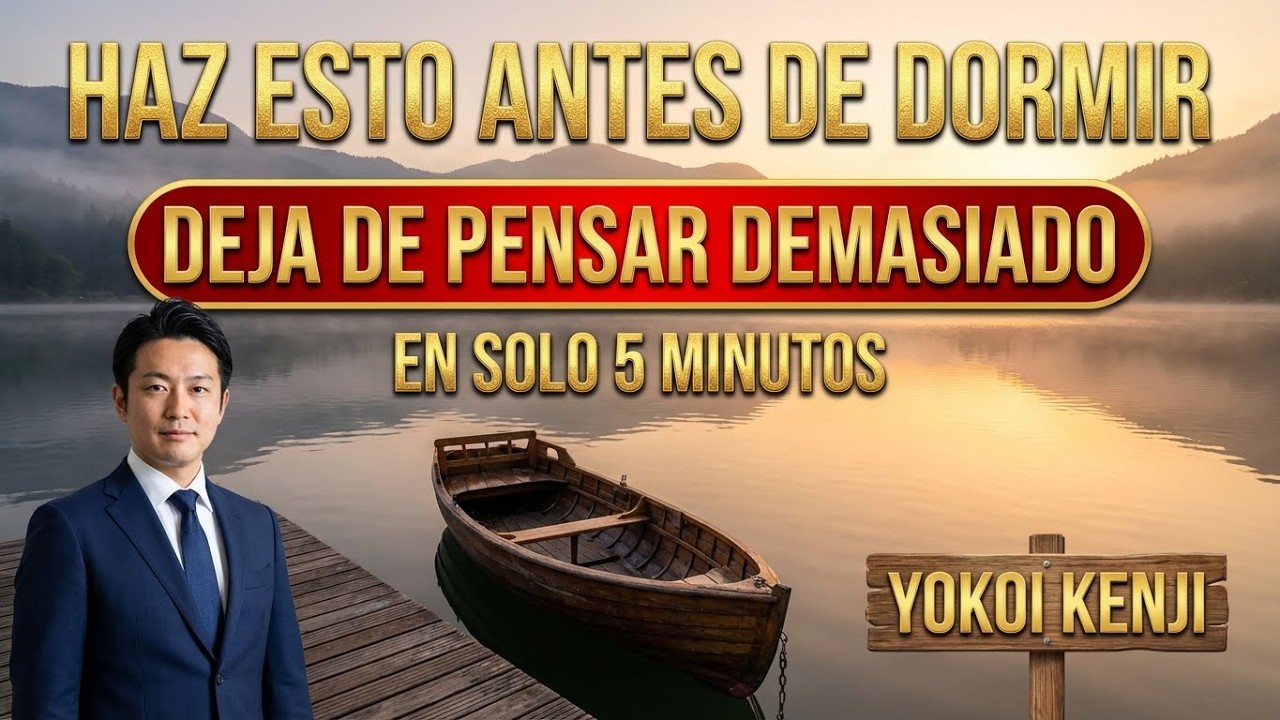 Haz Esto Antes de Dormir y Deja de Pensar Demasiado | Yokoi Kenji
