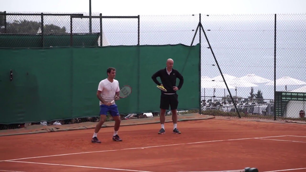 Roger Federer training - Monte Carlo Rolex Master 2016