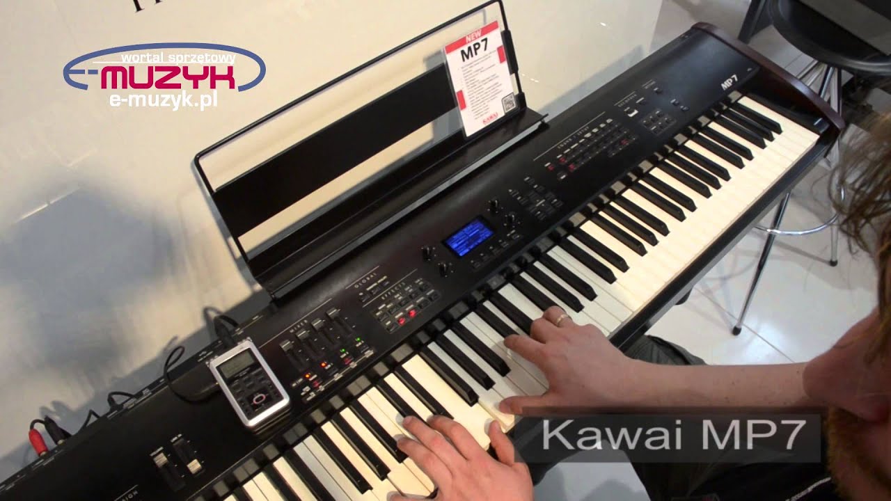 Musikmesse 2014 - Kawai MP7 stage piano demo - barwy Grand Piano
