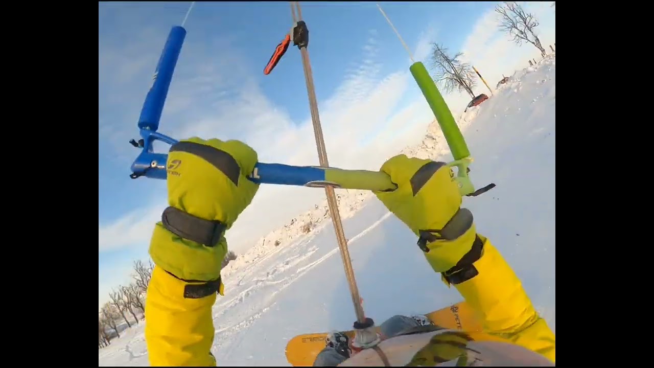 Czech snowkiting. Story 2/2 - GIN Marabou V2 12qm