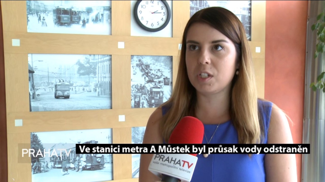 Ve stanici metra A Můstek byl průsak vody odstraněn