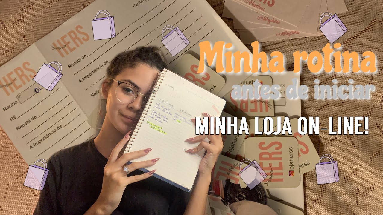 Minha loja online aos 17 anos! | Rotina antes de lançar a loja!