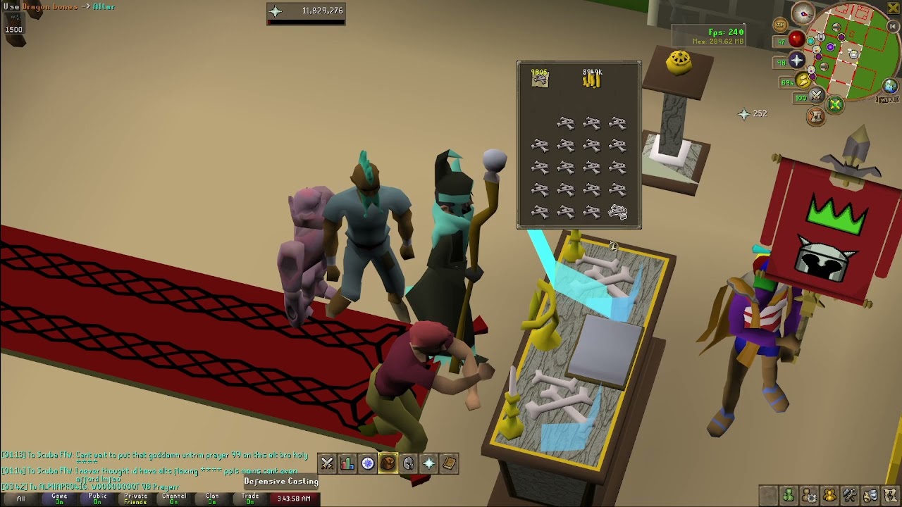 How I get 600k XP/Hr Training Prayer with D Bones/OSRS