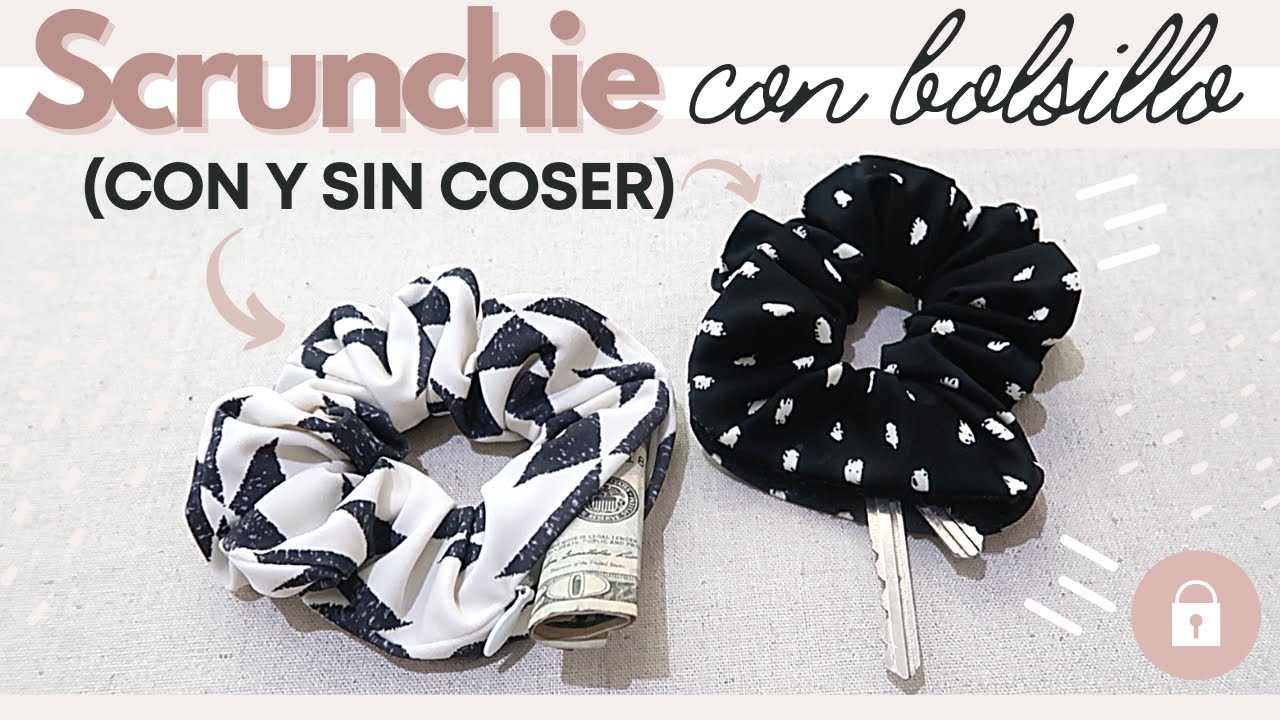 Cómo Hacer Scrunchies con Bolsillo Secreto (Las 2 mejores formas!)