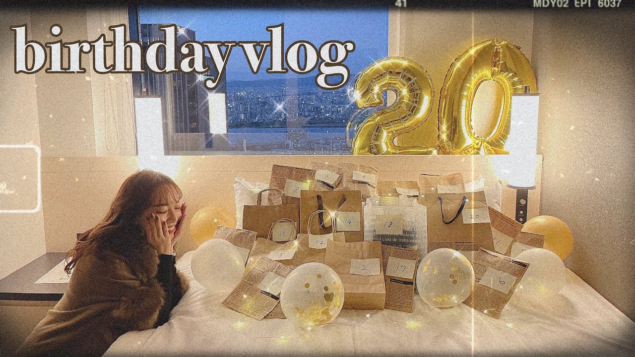 【vlog】20才になります。最上階で過ごす19才最後の夜🌃