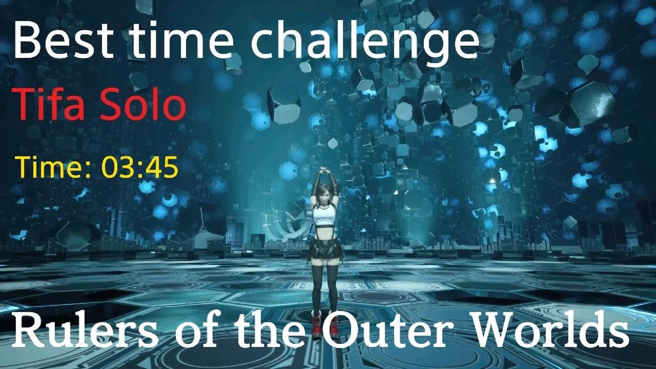 FF7 Rebirth Tifa Solo vs Rulers of the Outer Worlds (03:45 IGT)