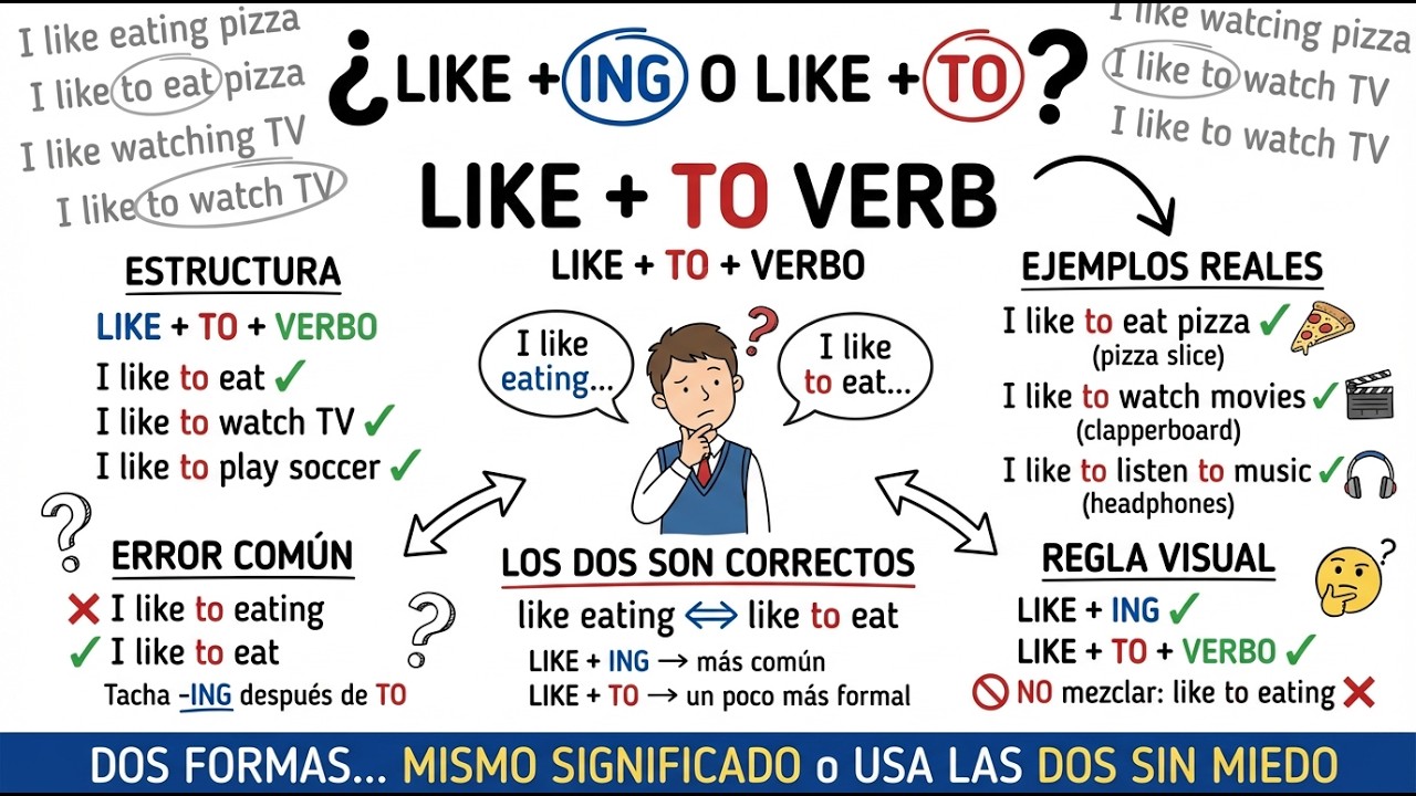 Like to Verb ( Me gusta...) #english #inglesencasa #ingles