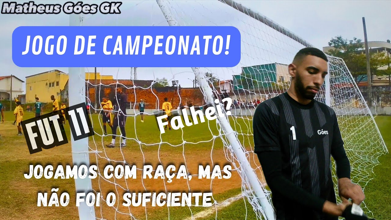 DISPUTEI UM JOGO DE CAMPEONATO NA VÁRZEA.