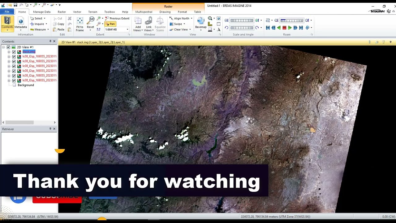 How to open Landsat image in ERDAS Software