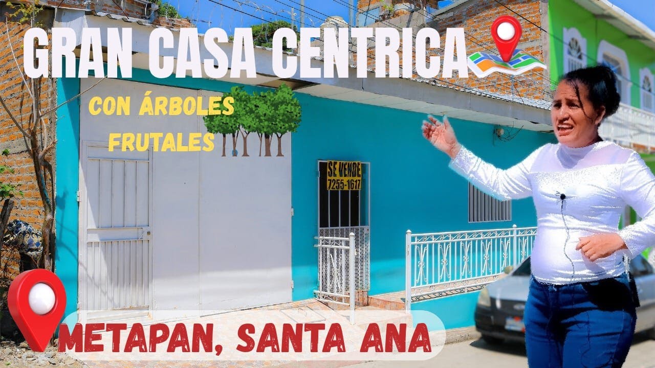 Casa en Venta en Zona Céntrica y con amplio terreno en Metapán, Santa Ana
