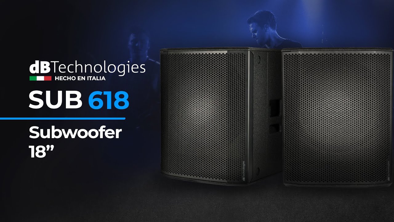 Alcanza el mejor nivel de sonido junto a los SUB 618 de dB Technologies