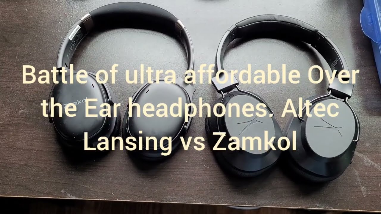 Best ultra affordable Over the Ear headphones Zamkol vs Altec Lansing ANC