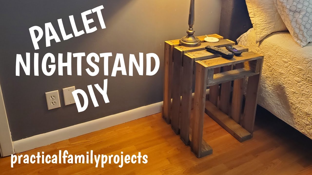 HOW TO BUILD A PALLET NIGHTSTAND: DIY Pallet Nightstand or End Table