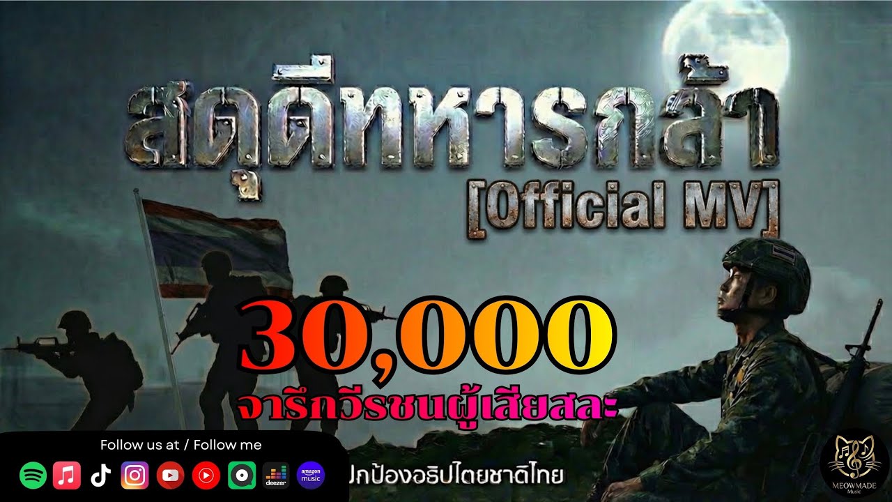 สดุดีทหารกล้า-[Official MV] วันเดอร์เหมียว #ไทยนี้รักสงบ #ทหารไทย #สดุดีทหารกล้า