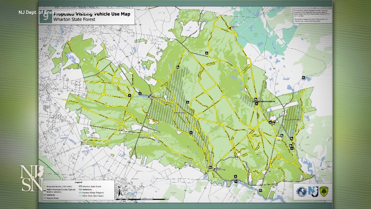 New map would limit vehicles in Wharton State Forest
