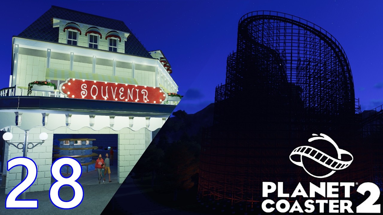 Bahn und Shop mit Licht! #28 | Planet Coaster 2 Sandbox | Deutsch