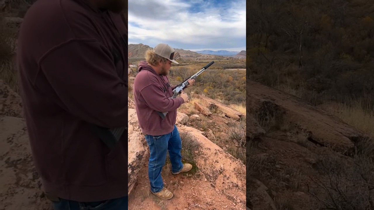 suppressed Marlin 45-70 #leveraction #rifle