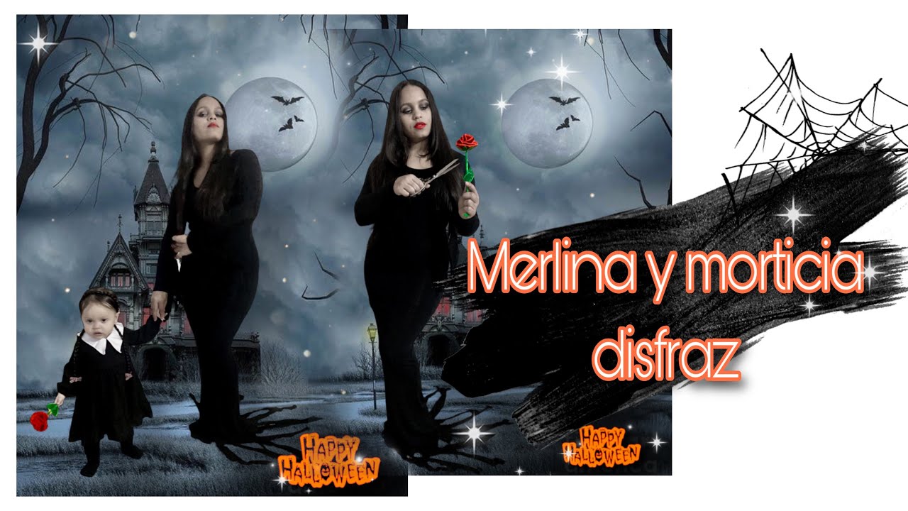 Ideas de disfraz para Halloween 🎃 Merlina y Morticia Addams