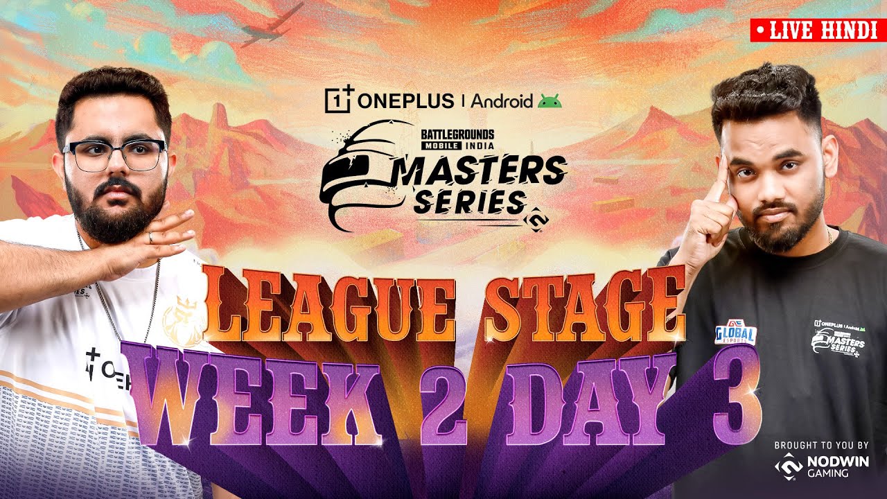 [HINDI] 2025 OnePlus Android BGMS Season 4 | League Week 2 - Day 3