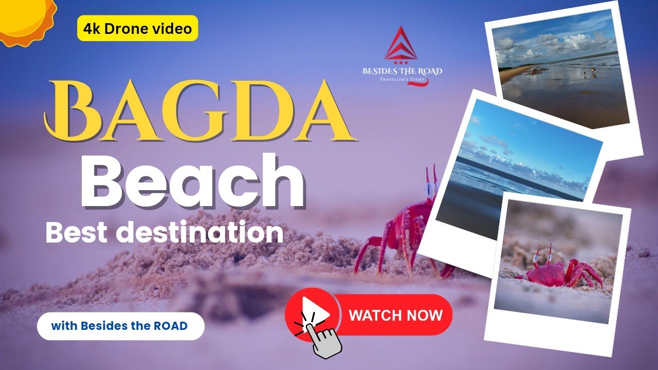 Exploring the Beauty of Bagda Beach | DRONE VIEW | 4K VIDEO | BESIDES THE ROAD