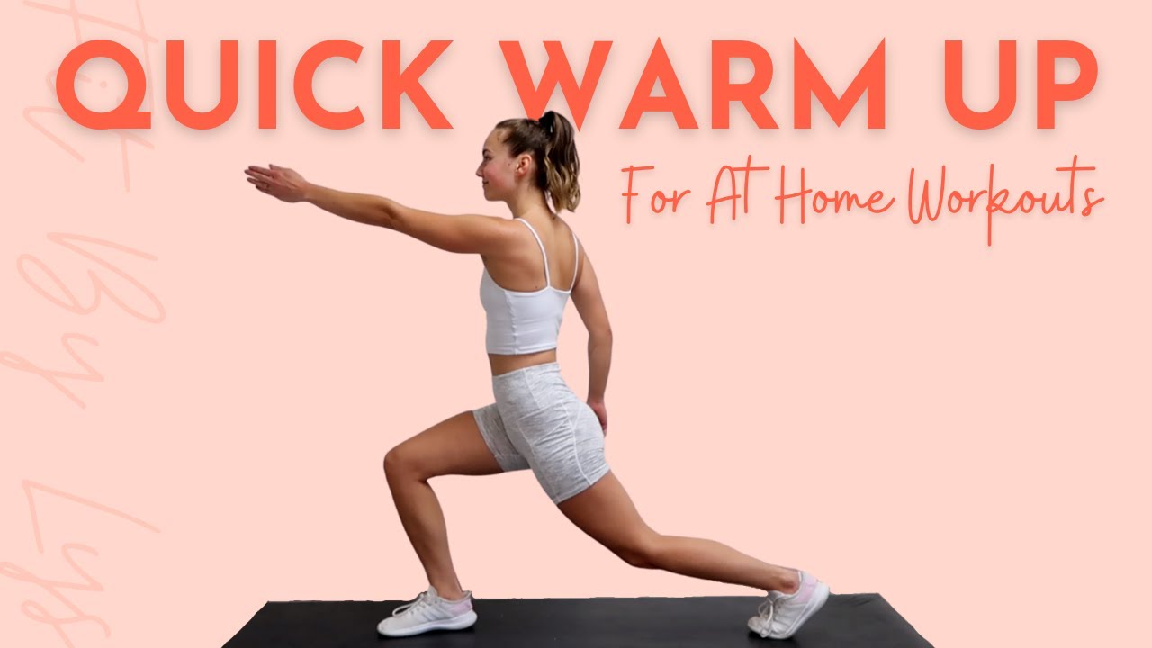 QUICK WARM UP FOR AT HOME WORKOUTS | 5 Minute Full Body Warm Up for Any Exercise | FIT BY LYS