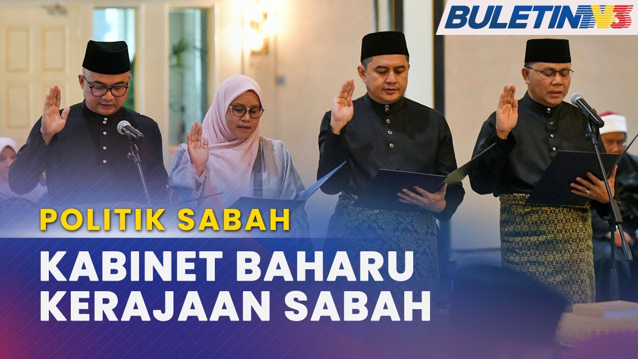 POLITIK SABAH | Barisan Kabinet Baharu Sabah Angkat Sumpah