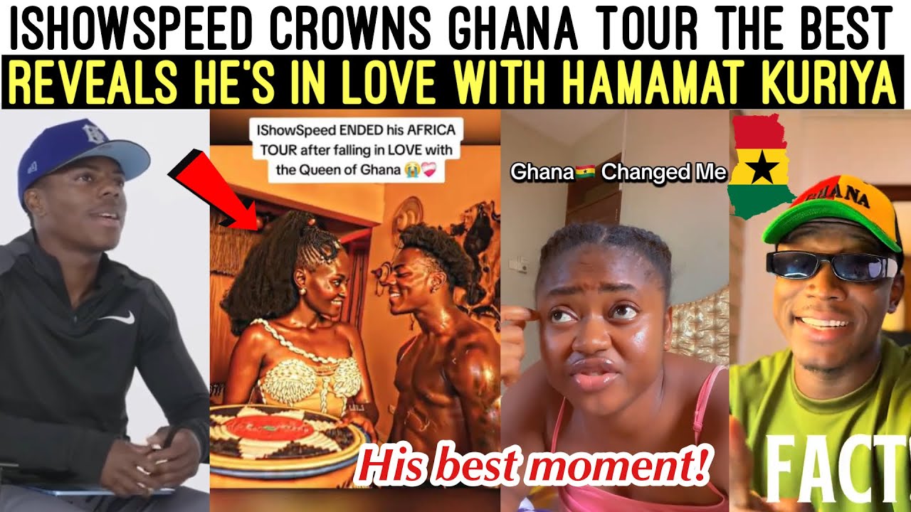 E-CHOKE‼️😱 ISHOWSPEED IN RECENT INTERVIEW REVEALS GHANA WAS HIS BEST TOUR, FOUND LOVE IN GHANA