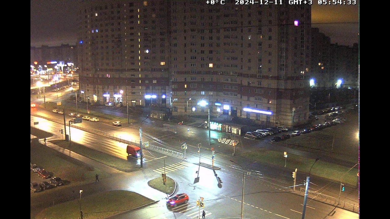 🕹️ PTZ LIVE CAMERA St. Petersburg, Pionerskaya. Метро Пионерская пр. Испытателей и Коломяжский пр.