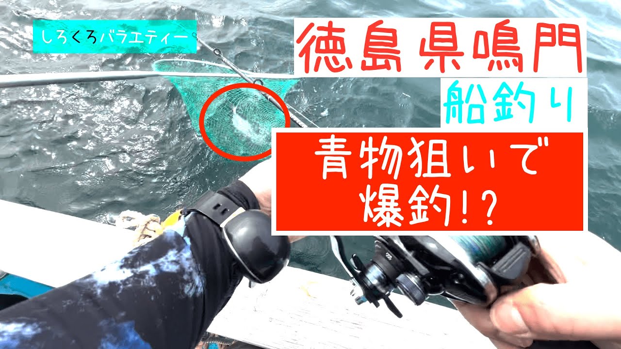 船釣りジギングで青物狙い🎣 in徳島県鳴門　FISHING_ver.01『しろくろバラエティ〜』