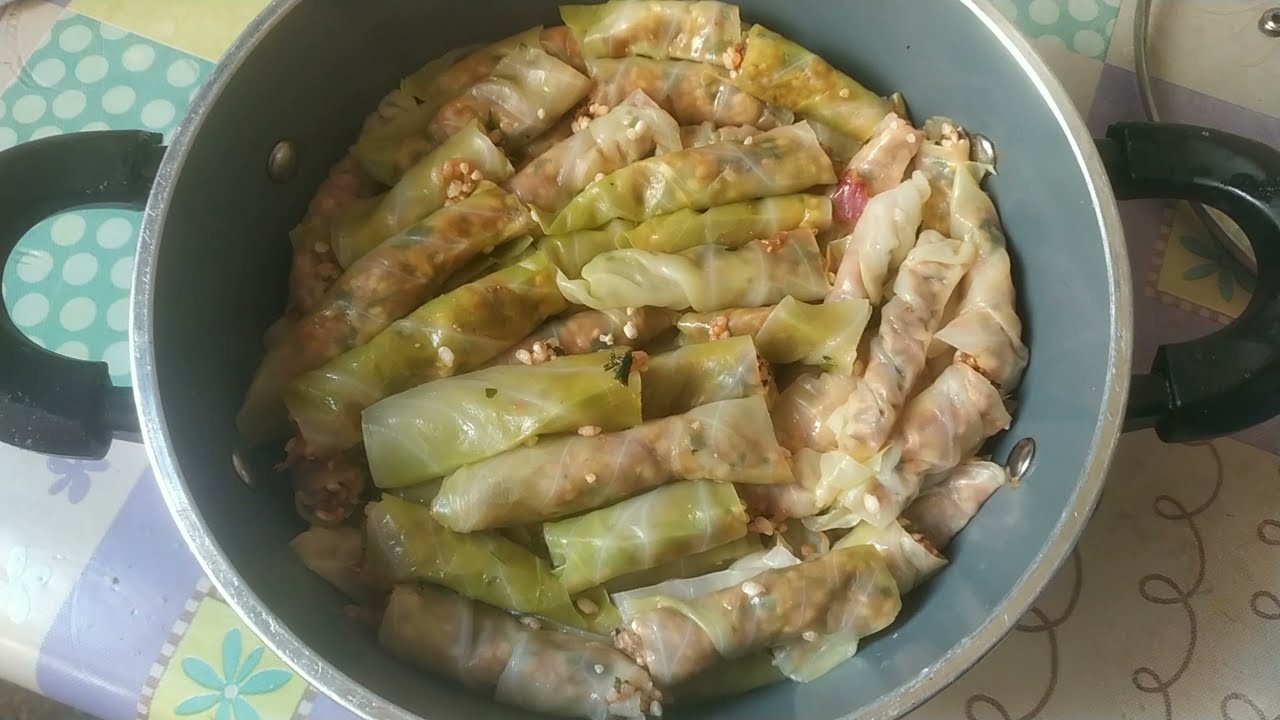 dolmades involtini di verza o cavolo facili+come fare più involtini in meno tempo