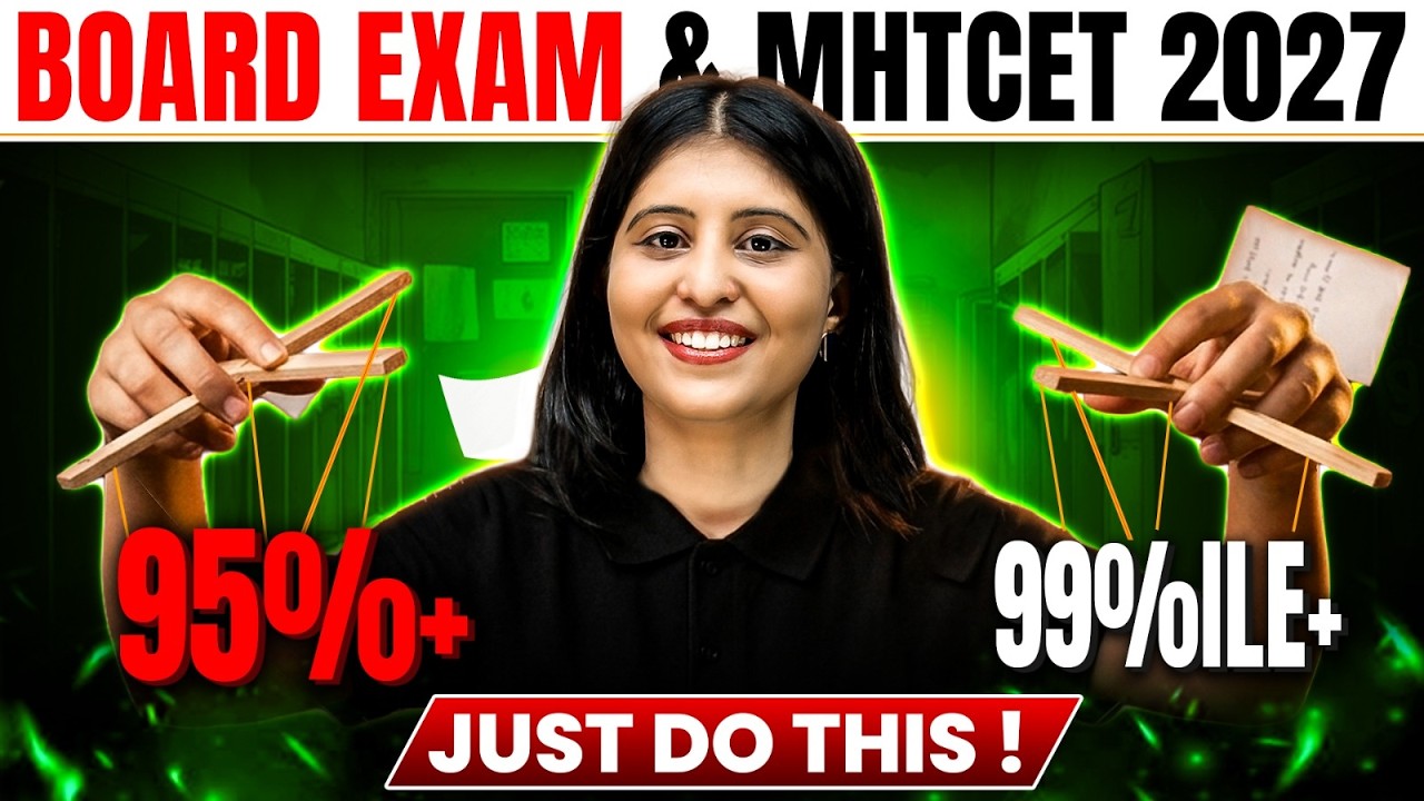 MHT-CET 2027 + Boards: The Ultimate Study Plan | Crack Both!🔥 #mhtcet2027 #hscboard2027