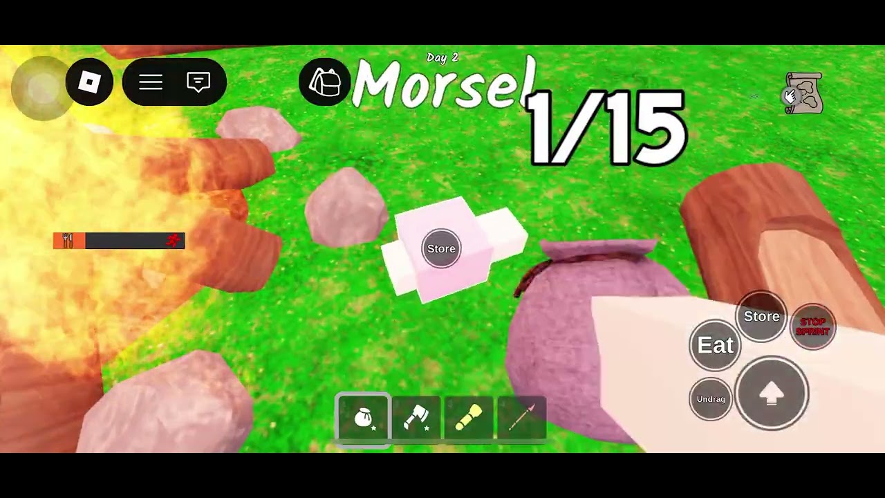 I play ROBLOX In 99 Nights in a Forest 