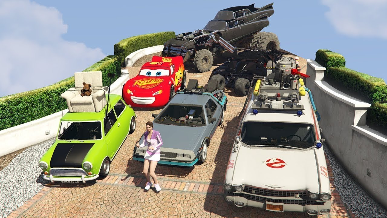 GTA 5 - Stealing Movie Cars with Amanda! (Real Life Cars #11)