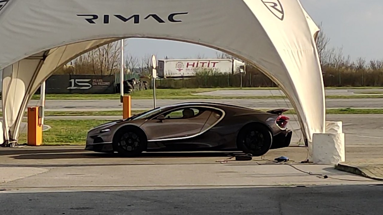 Goldish Bugatti Tourbillon Prototype Looking STUNNING While Testing