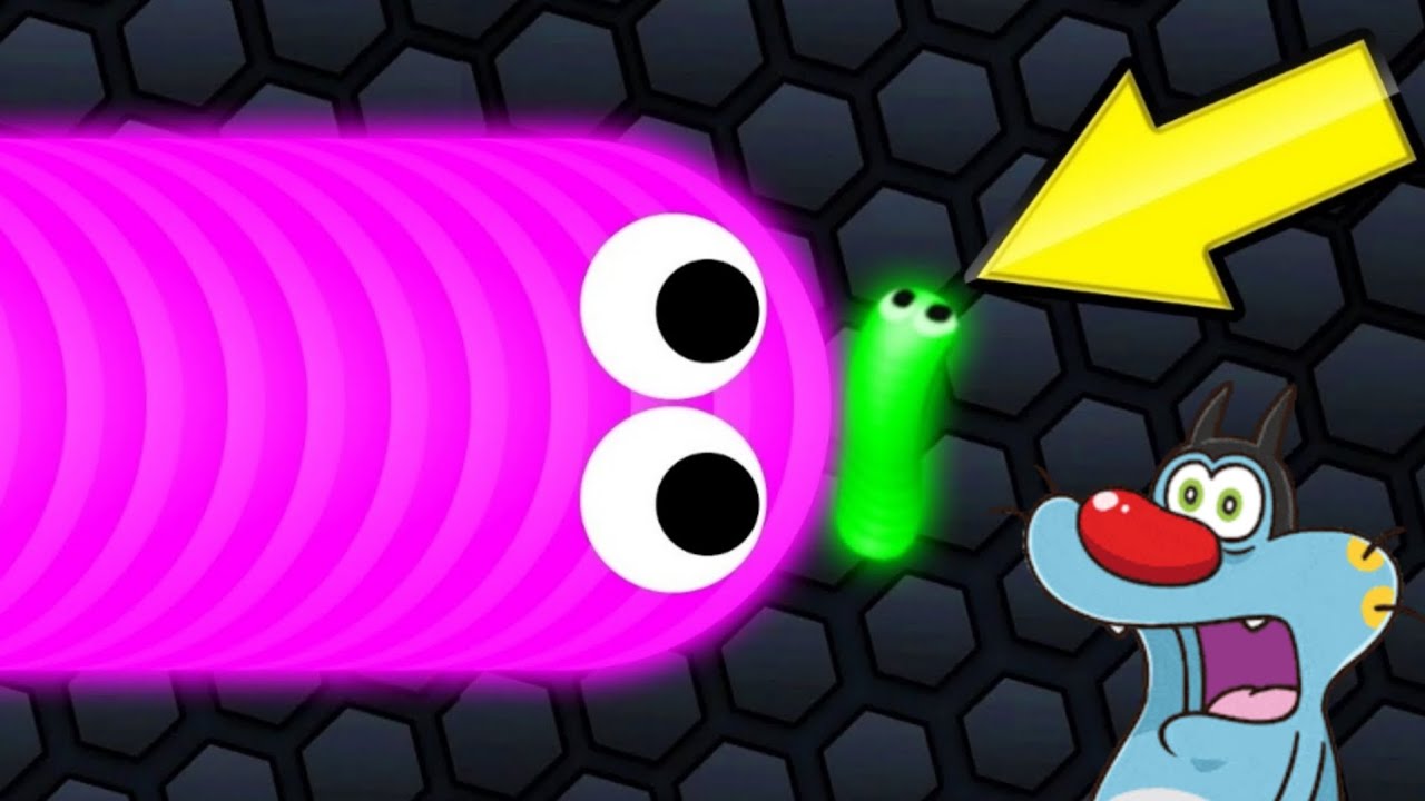 Slither.io hungry Saamp snake game epic Worm zone Slitherio gameplay oggy voice