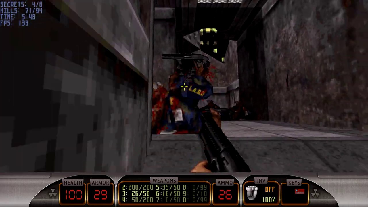 Duke Nukem 3D E1M2: Red Light District (100%)