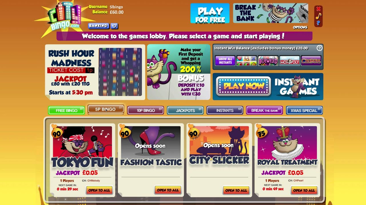 City Bingo | HD Preview of Citybingo.com