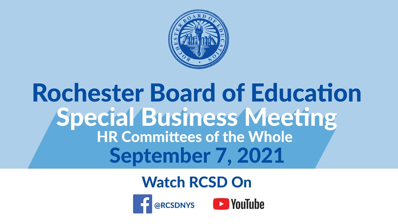 Special Meeting: HR Committee of the Whole  | September 7, 2021