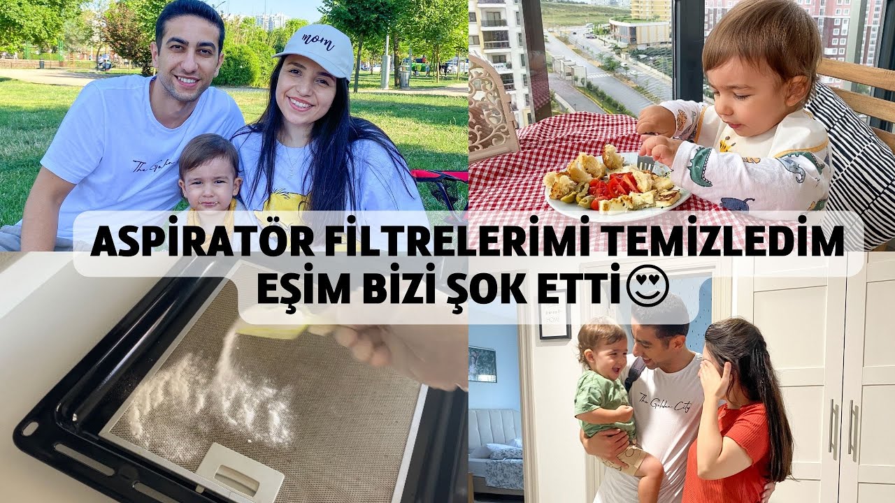ASPİRATÖR FİLTRE TEMİZLİĞİ 🧼| EŞİMDEN ŞOK EDEN SÜRPRİZ 🤩 | AKŞAM PİKNİĞİ🧺 | ANNEM BİZE GELDİ 💛
