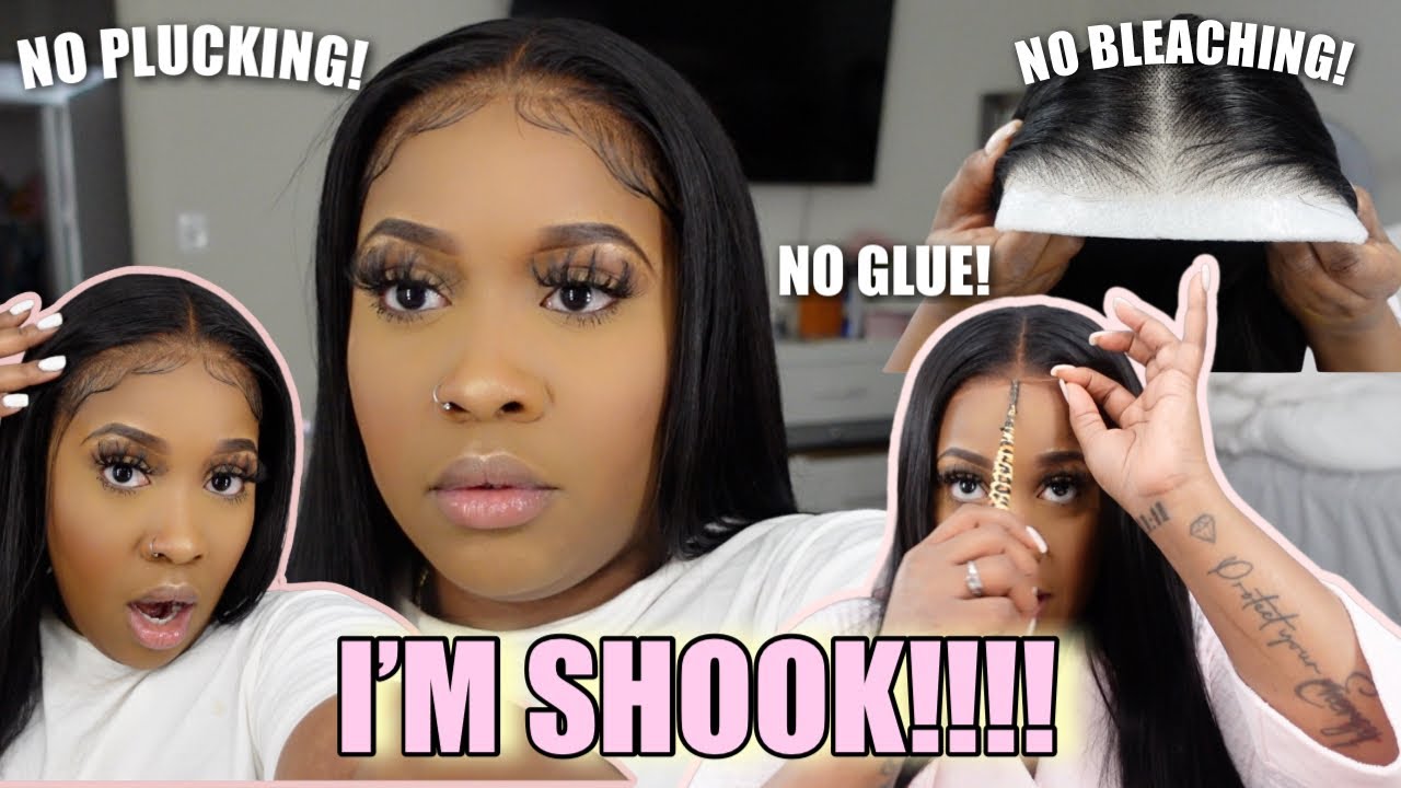 100% GLUELESS WIG INSTALL | YOU NEED THIS ! NO PLUCKING, NO BLEACHING! UNICE WEAR & GO WIG