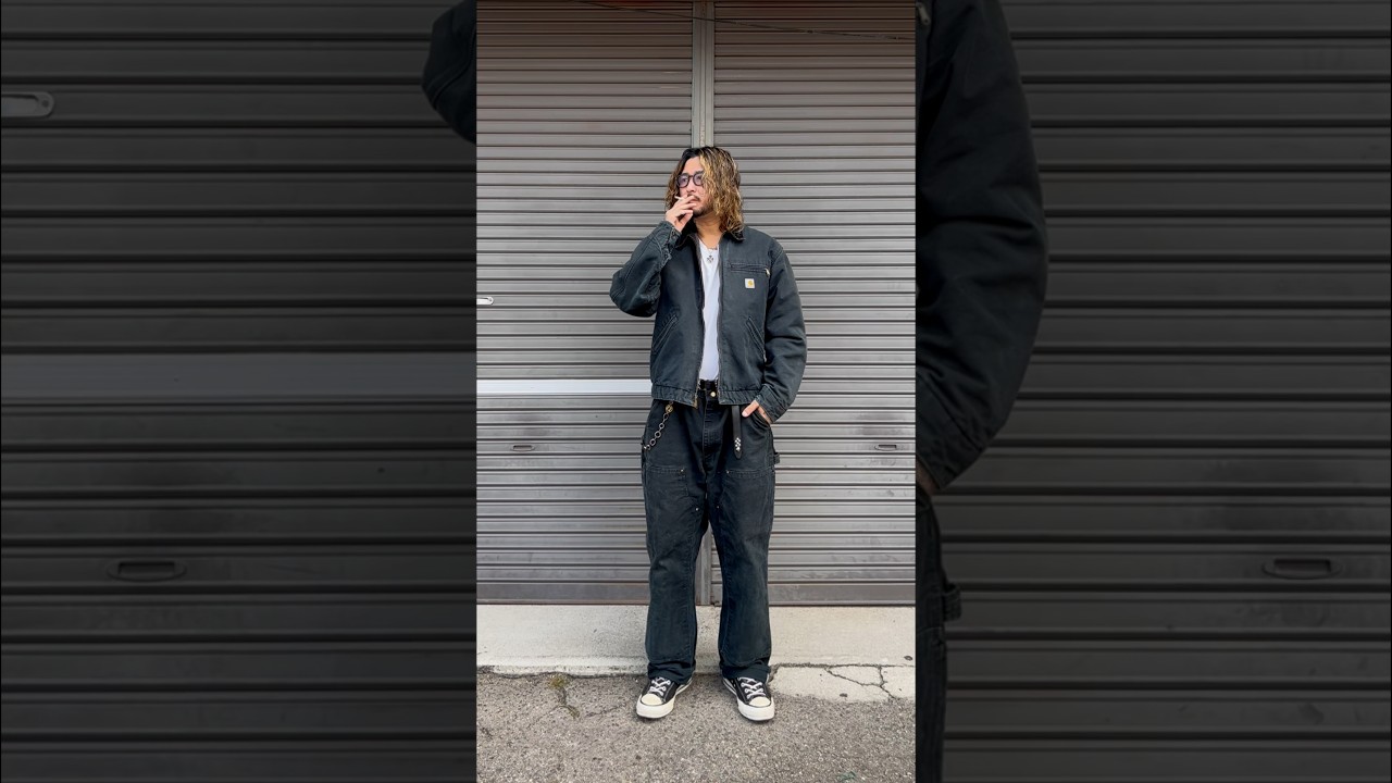 大人のセットアップコーデ。 #shot #shots #コーデ #コーディネート #古着 #古着コーデ #古着屋 #大人コーデ #carhartt #ミリタリー #デトロイトジャケット#セットアップ
