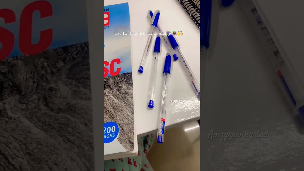 Day 1 of My Productivity Challenge 📚Let&rsquo;s Finally Get Things Done #ProductivityChallenge #study