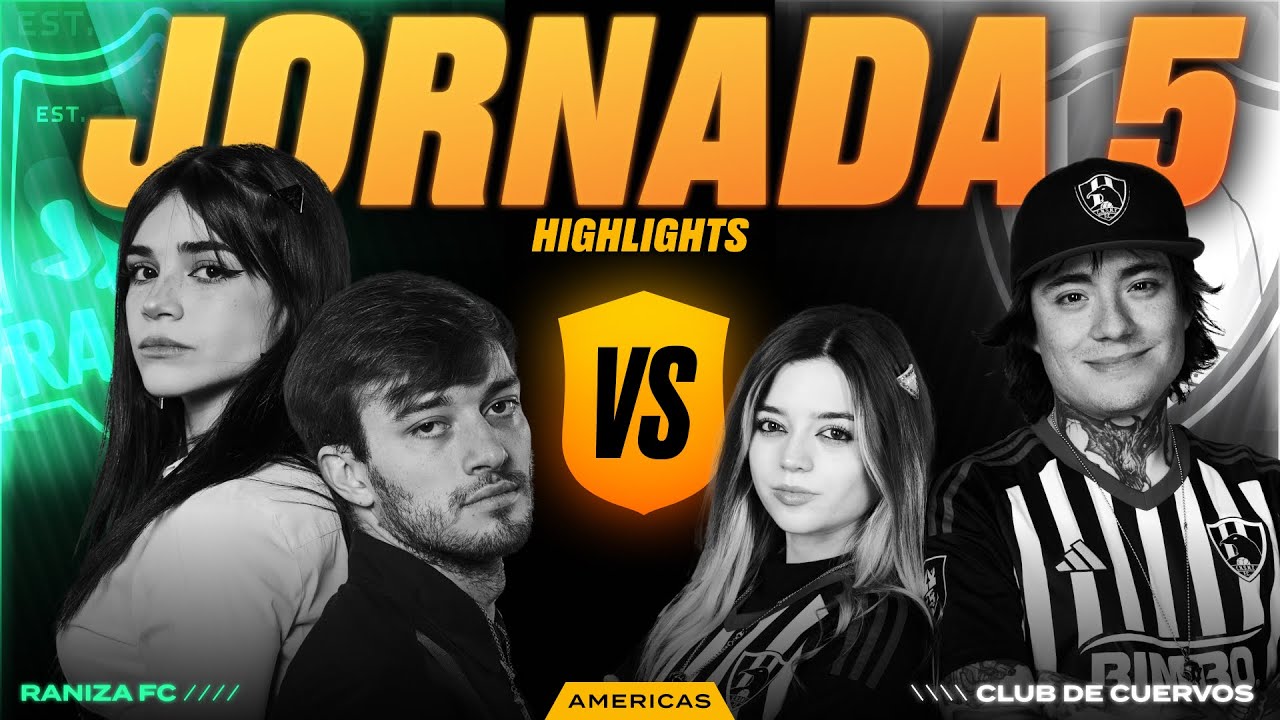 Raniza FC de Alana & Barcagamer VS Club de Cuervos de NataliaMX y PipePunk | RESUMEN J5 (2-6)
