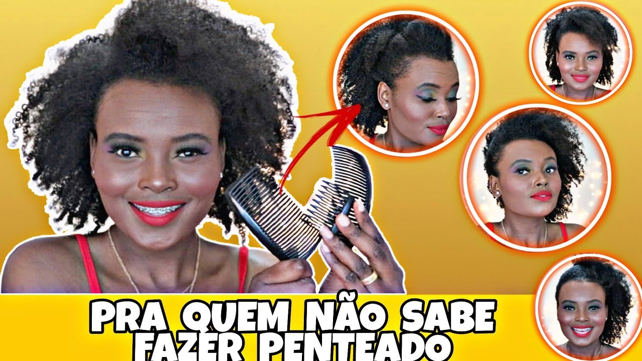 PENTEADOS O LUXOOO COM PRESILHA DE PENTE - CABELOS CRESPOS CACHEADOS #VEDA11